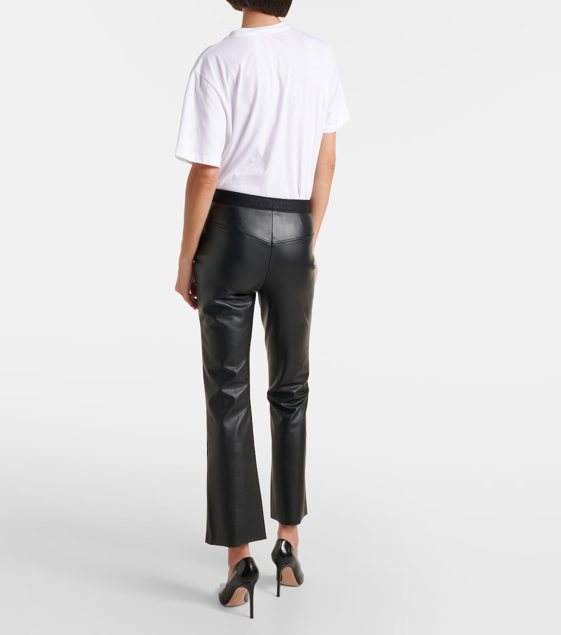 Pantaloni flared Jenna in similpelle | Wolford