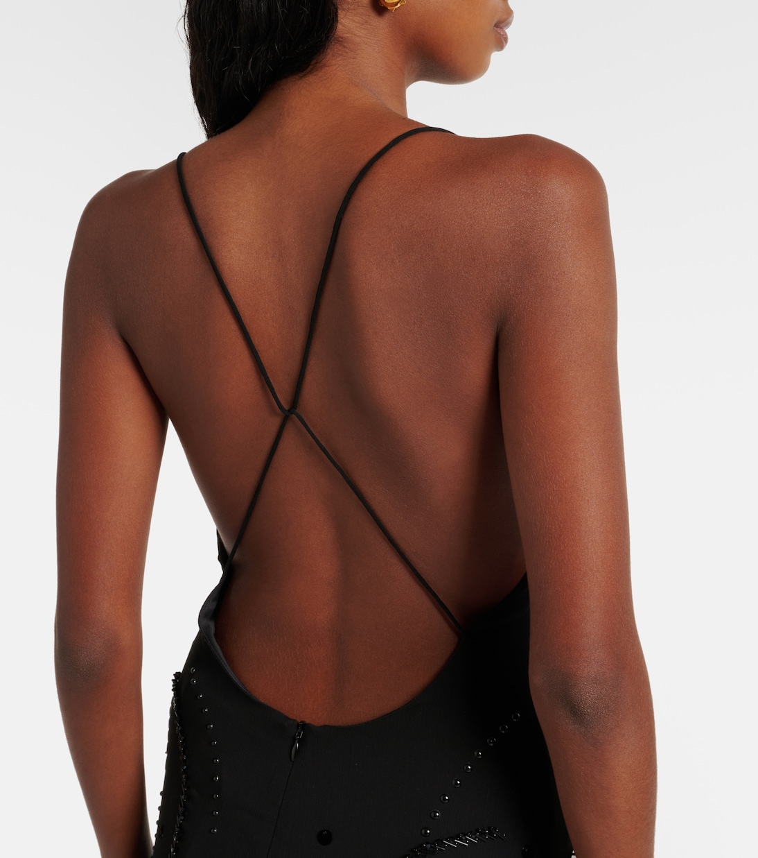 Embellished layered midi dress | Xu Zhi