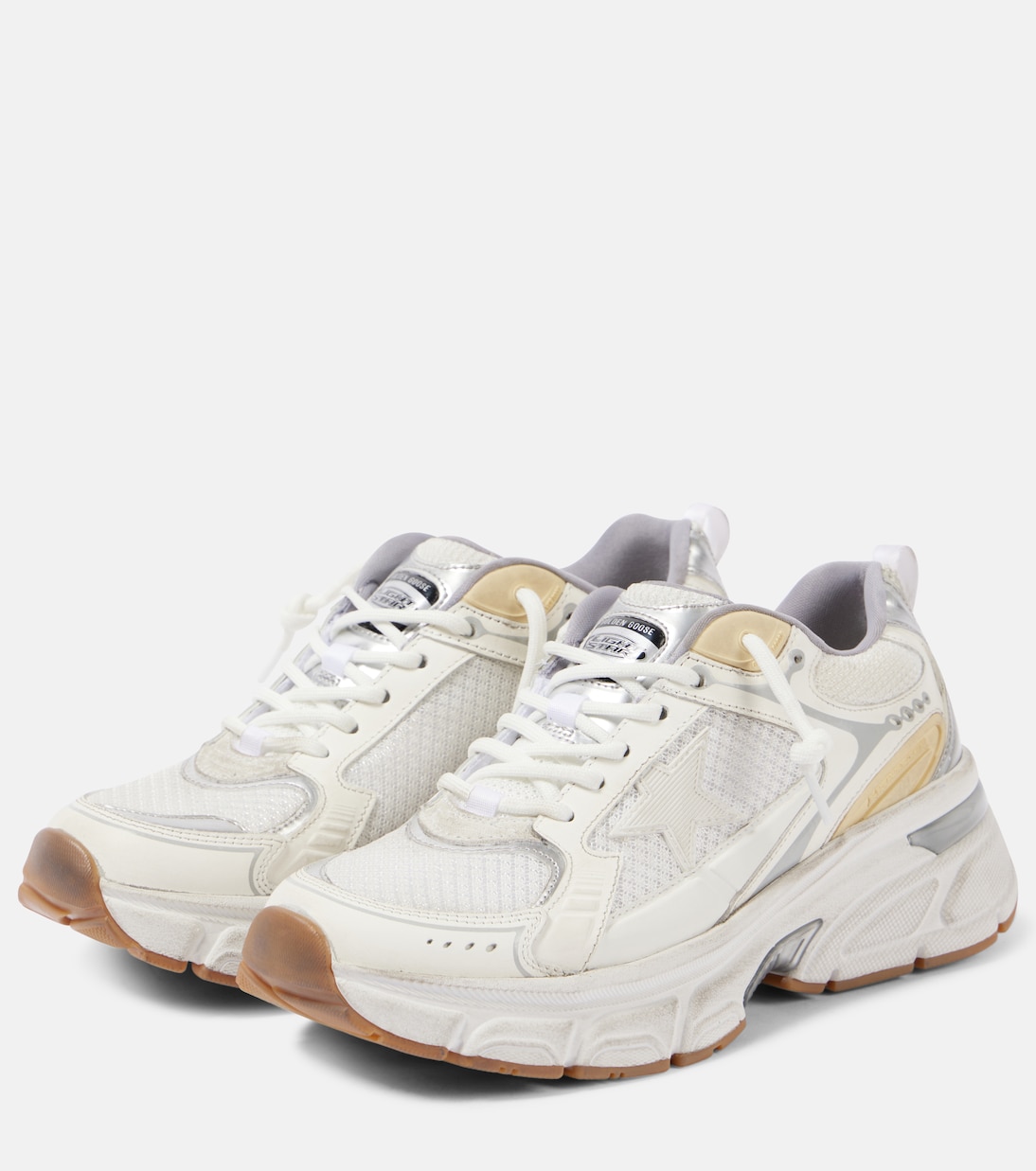 Lightstar leather and mesh sneakers | Golden Goose
