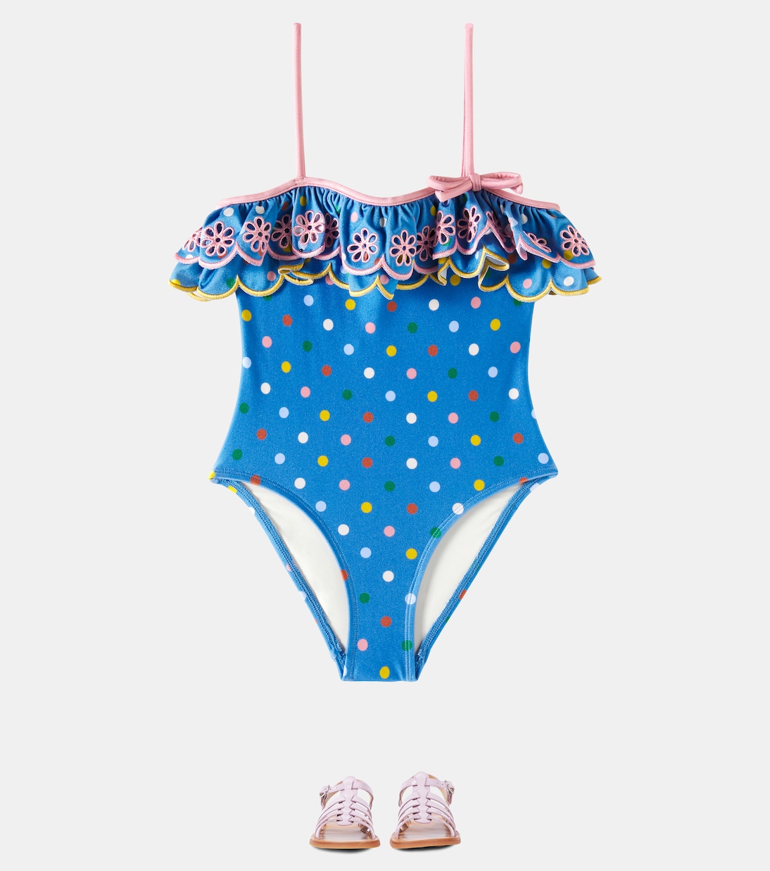 Bestickter Badeanzug Everley | Zimmermann Kids