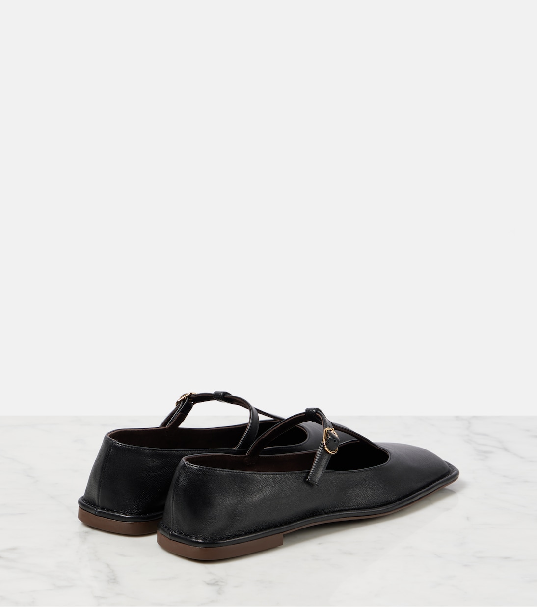 Zapatos Square T-Strap de piel | The Row