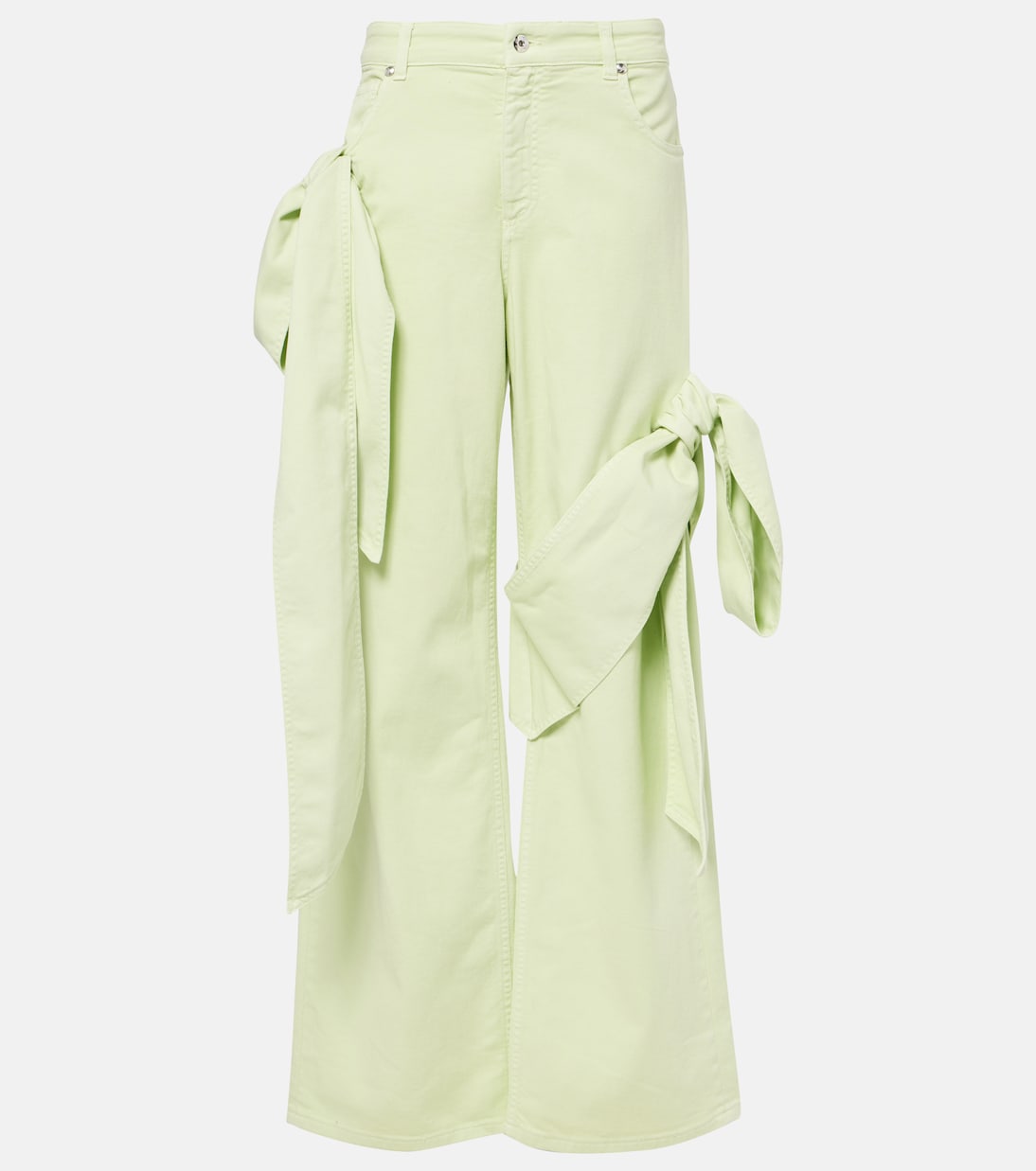 Jeans rectos drapeados | Blumarine