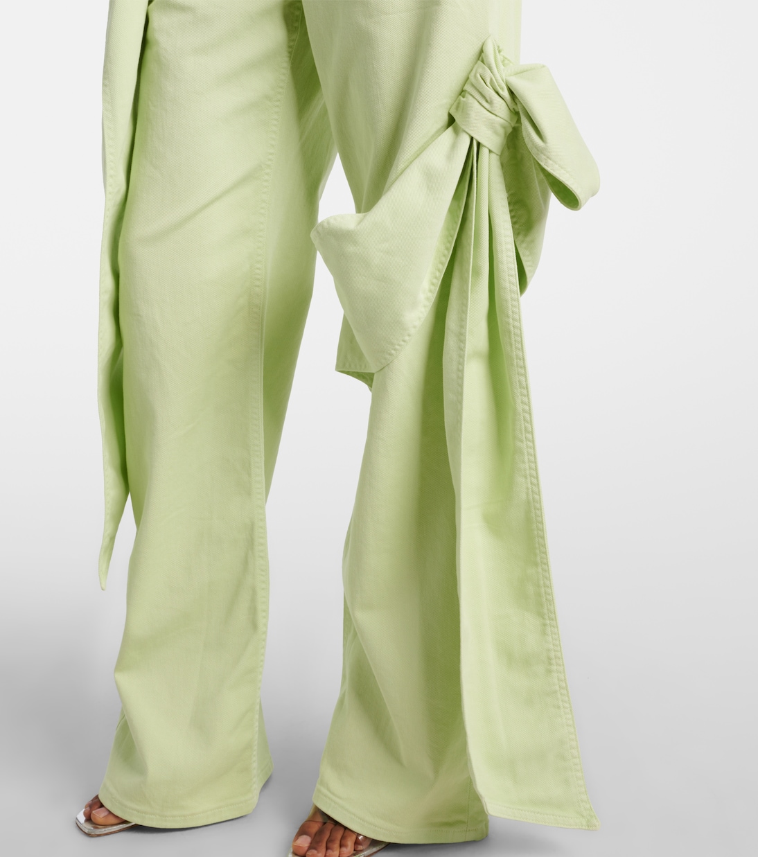 Jeans rectos drapeados | Blumarine