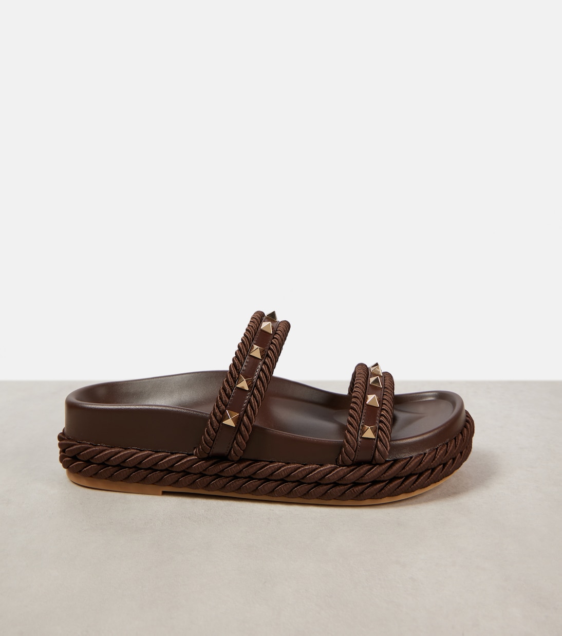 Sandalias Rockstud Torchon con piel | Valentino Garavani