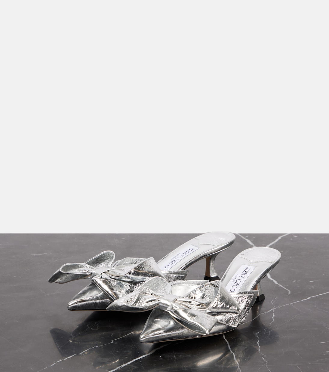 Mules Staz 50 in pelle metallizzata | Jimmy Choo