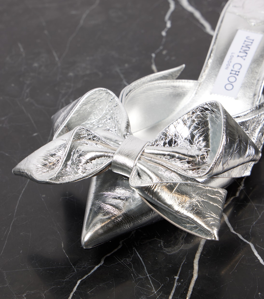 Mules Staz 50 in pelle metallizzata | Jimmy Choo