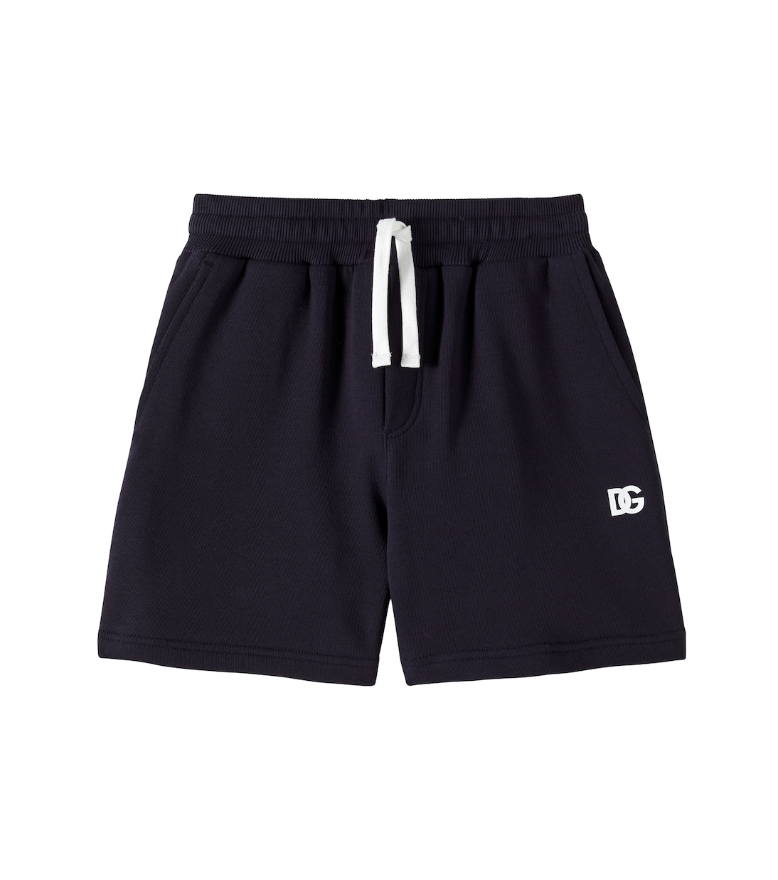 Shorts in jersey di cotone con logo | Dolce&Gabbana Kids