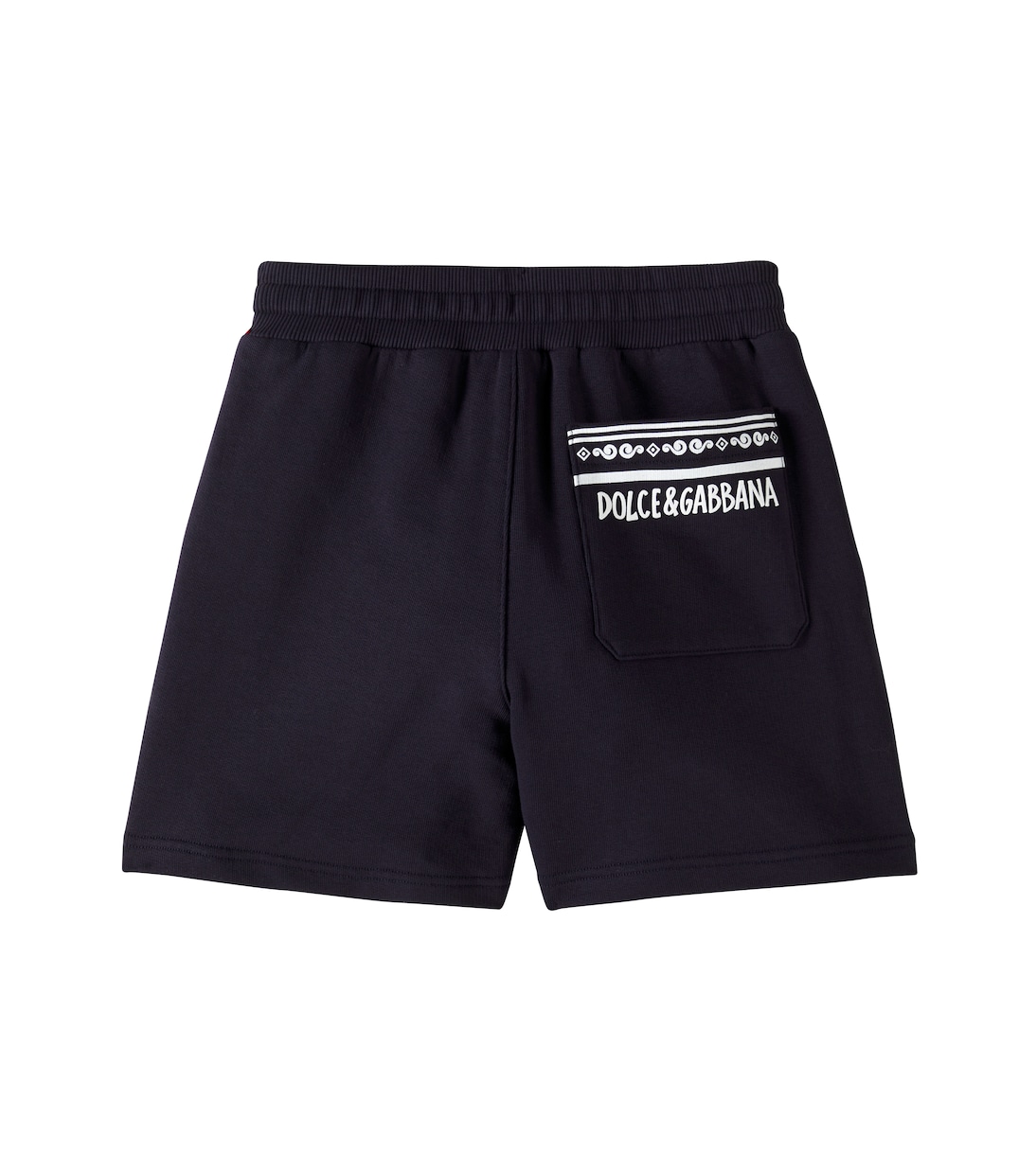Shorts in jersey di cotone con logo | Dolce&Gabbana Kids
