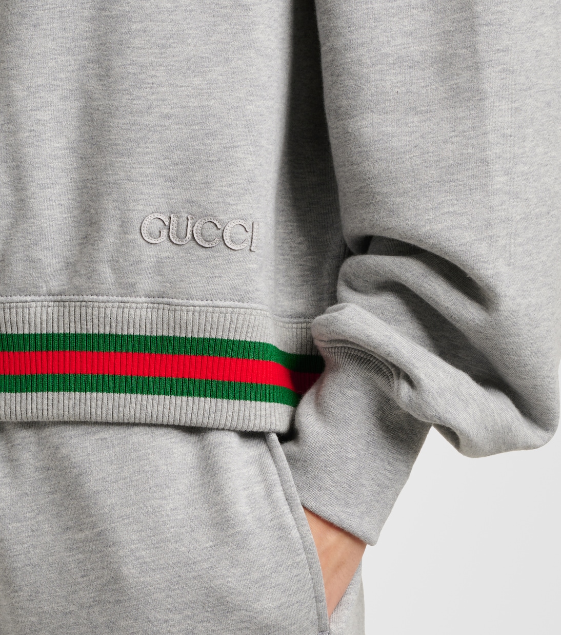 Sudadera de jersey de algodón con Web | Gucci