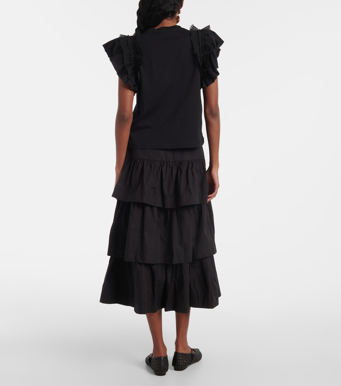 Top Leia in cotone con volant | Ulla Johnson