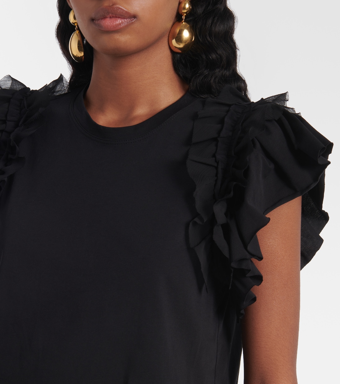 Top Leia in cotone con volant | Ulla Johnson