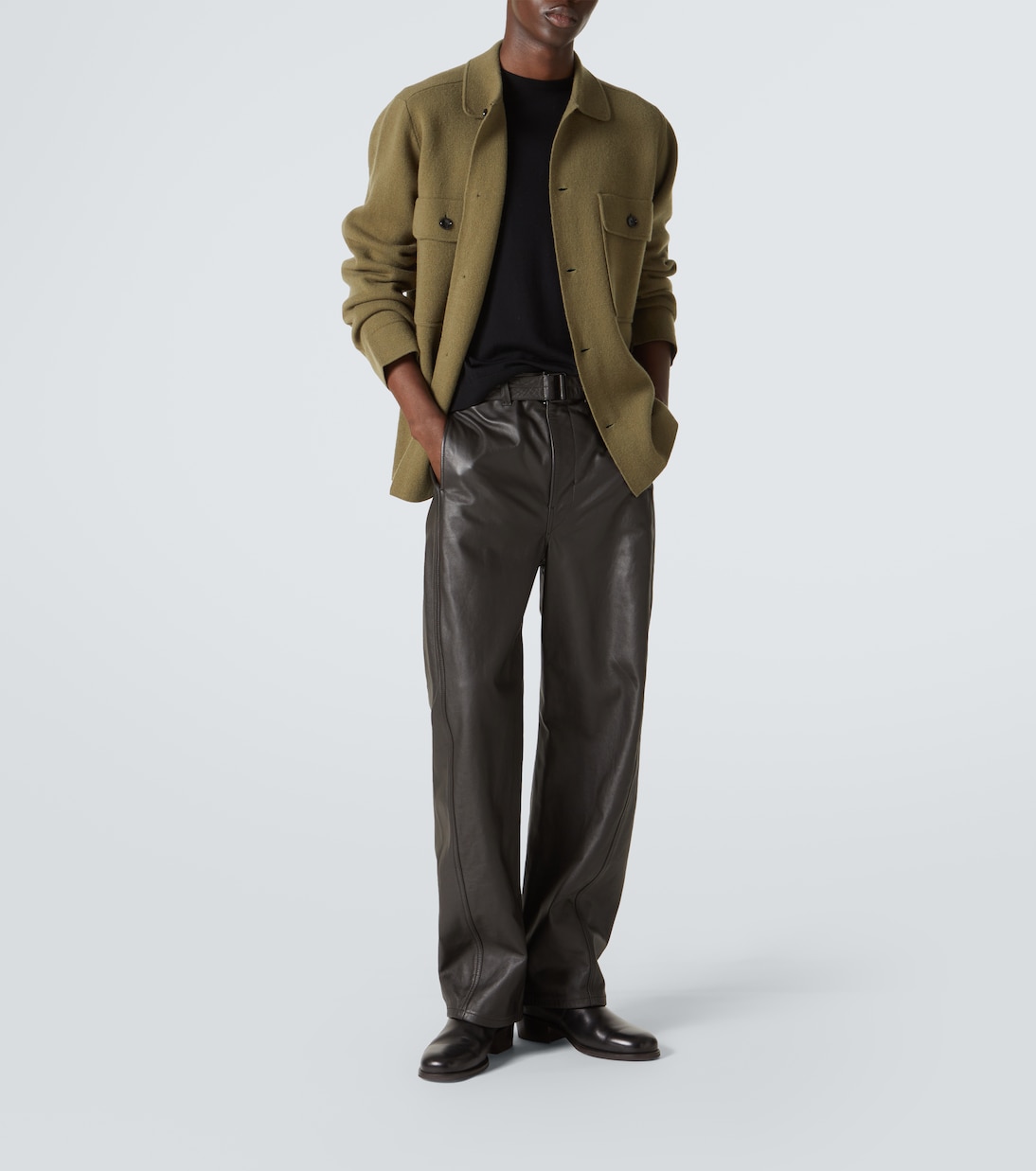 Hemdjacke aus Wolle und Kaschmir | Allude