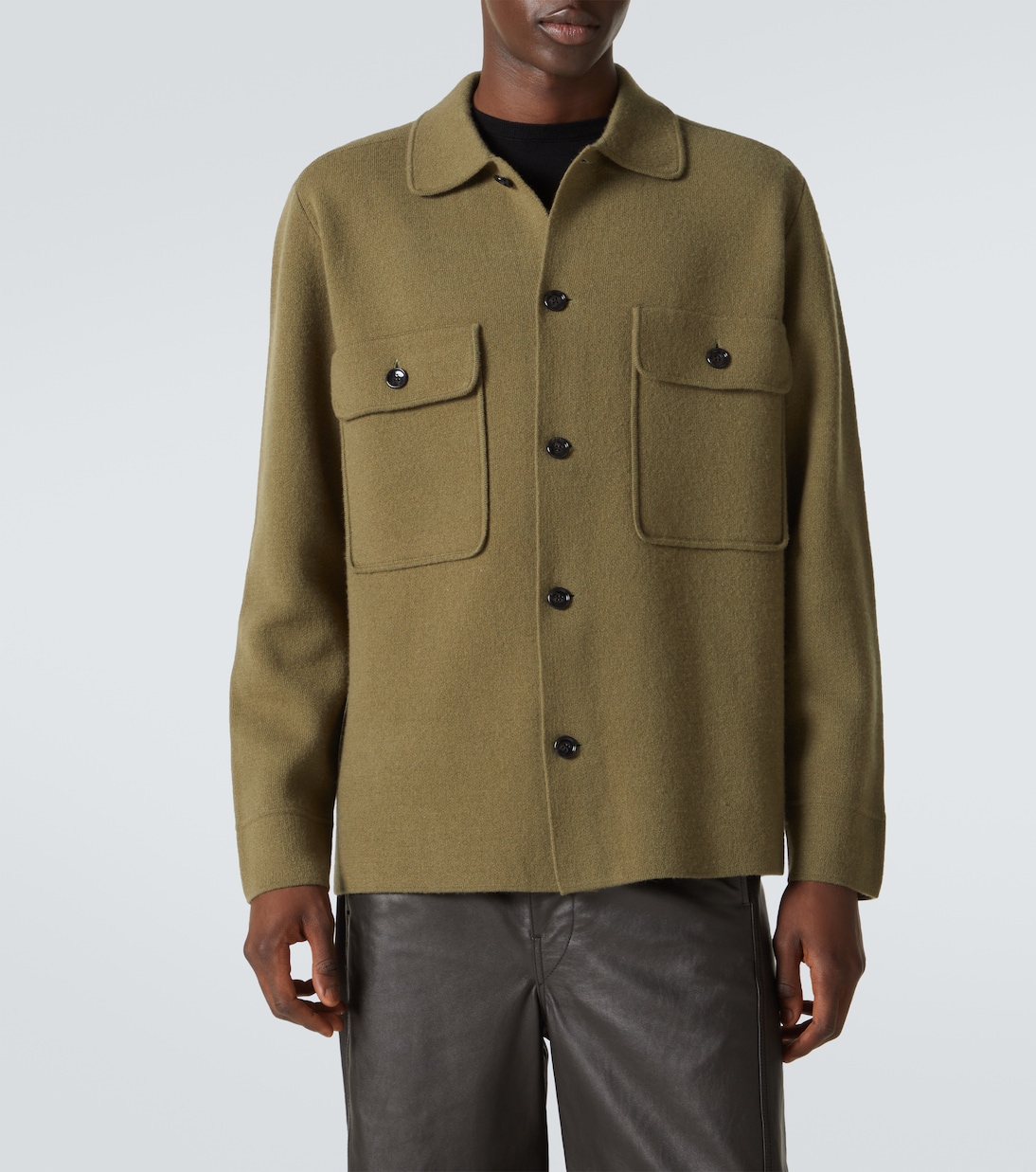 Hemdjacke aus Wolle und Kaschmir | Allude