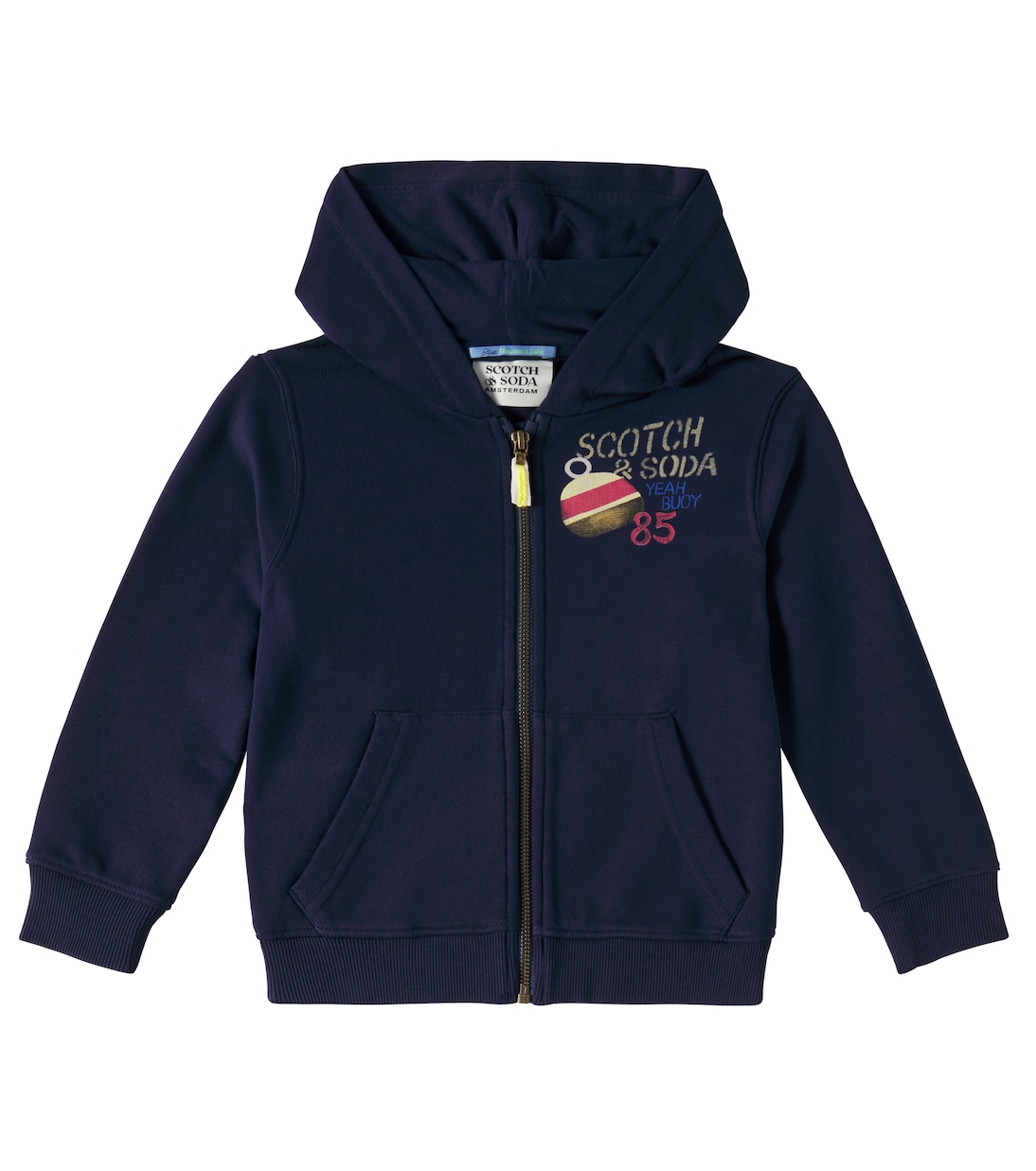 Logo cotton hoodie | Scotch & Soda Kids