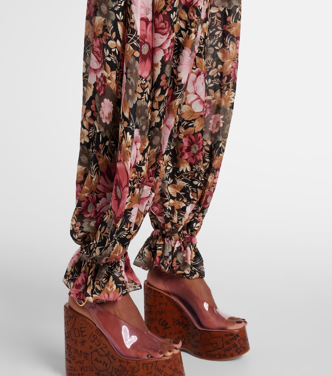 Weite Hose aus Seiden-Charmeuse | Chloé