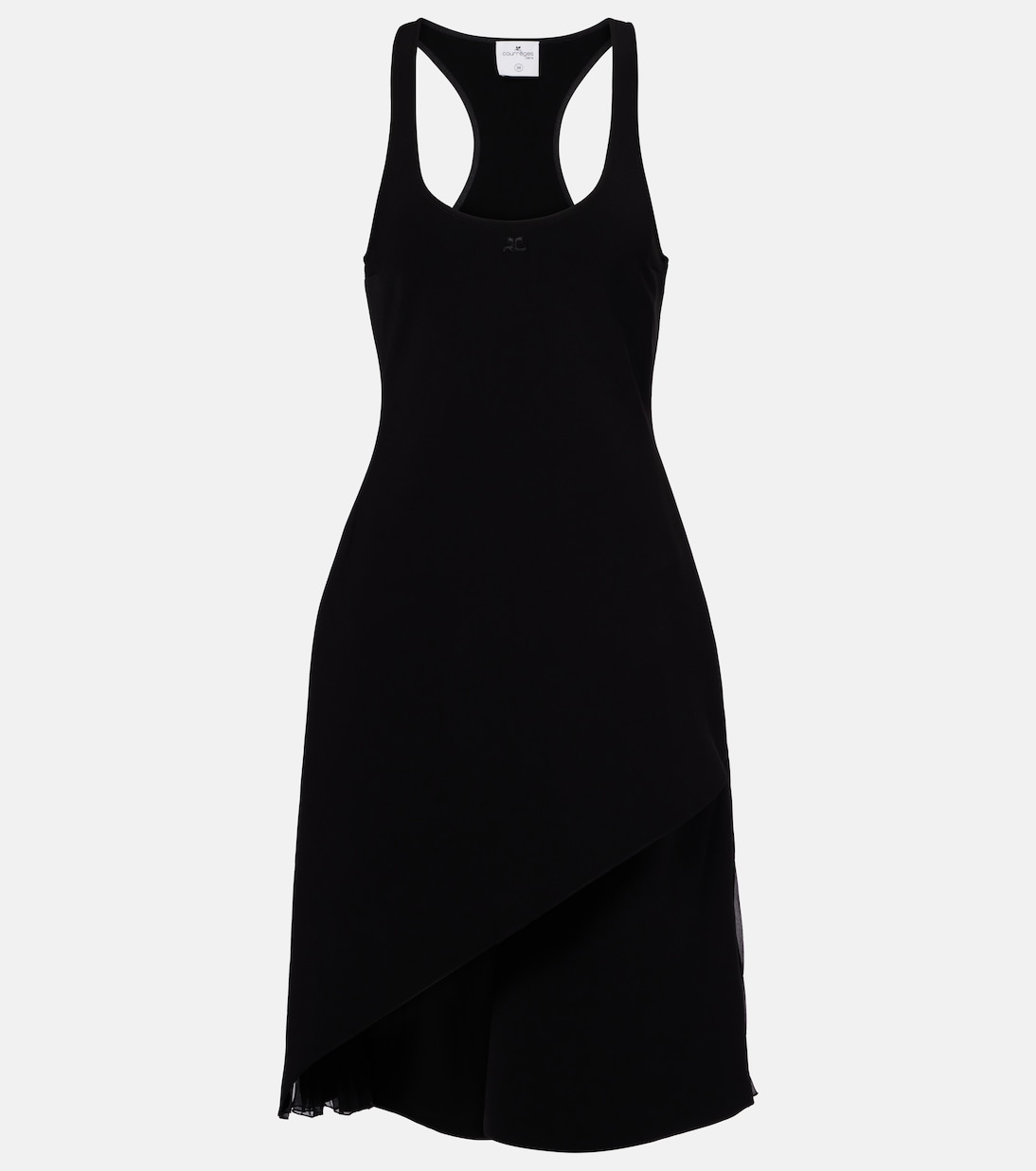 Miniabito asimmetrico Infinity in crêpe | Courrèges