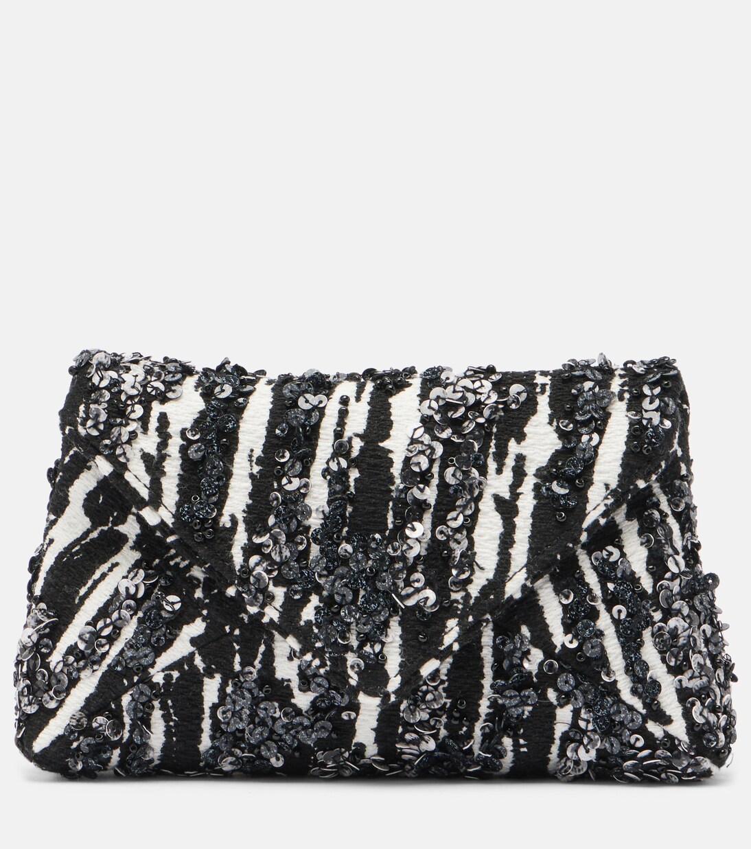 Clutch aus Jacquard mit Pailletten | Dries Van Noten