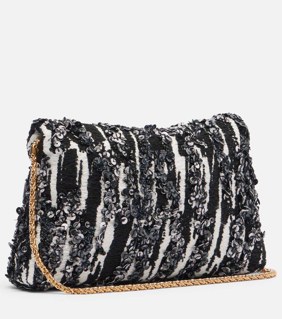 Clutch aus Jacquard mit Pailletten | Dries Van Noten