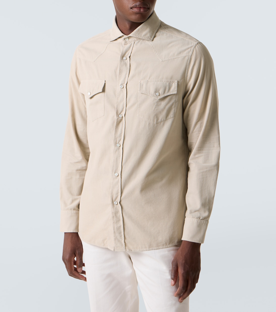 Cotton corduroy shirt | Brunello Cucinelli