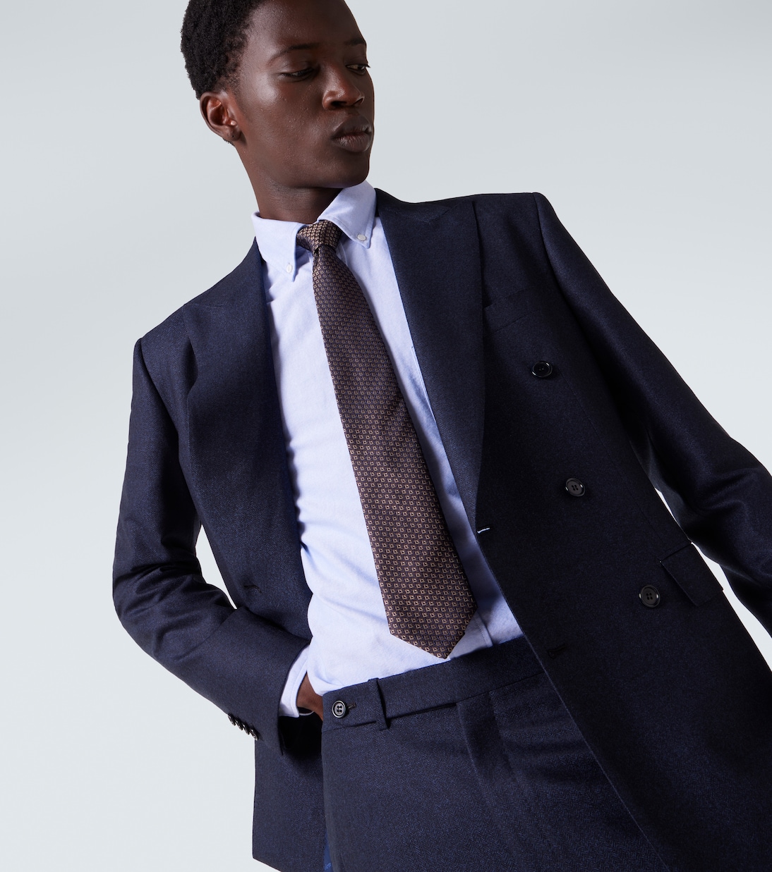 Corbata de jacquard de seda | Canali