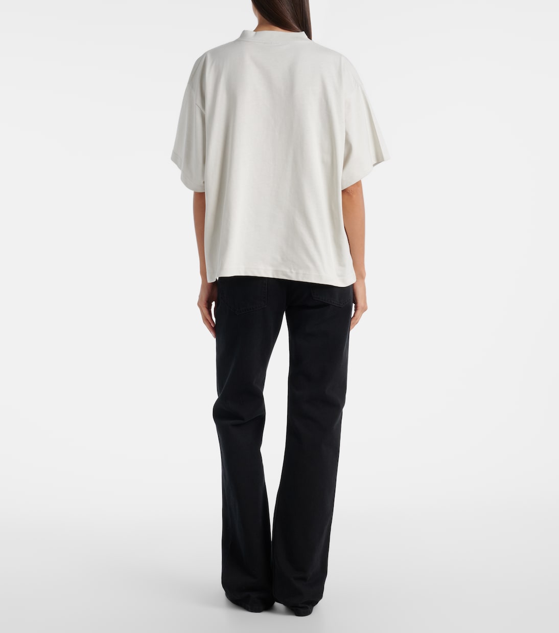 Camiseta de jersey de algodón con logo | Balenciaga
