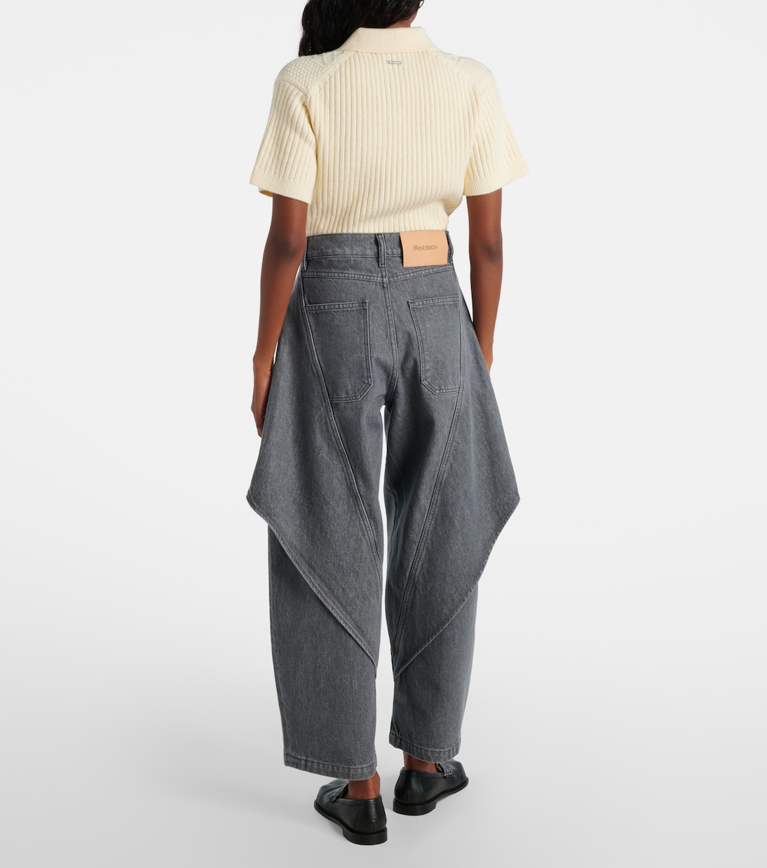 Wide-Leg Cropped-Jeans  | JW Anderson