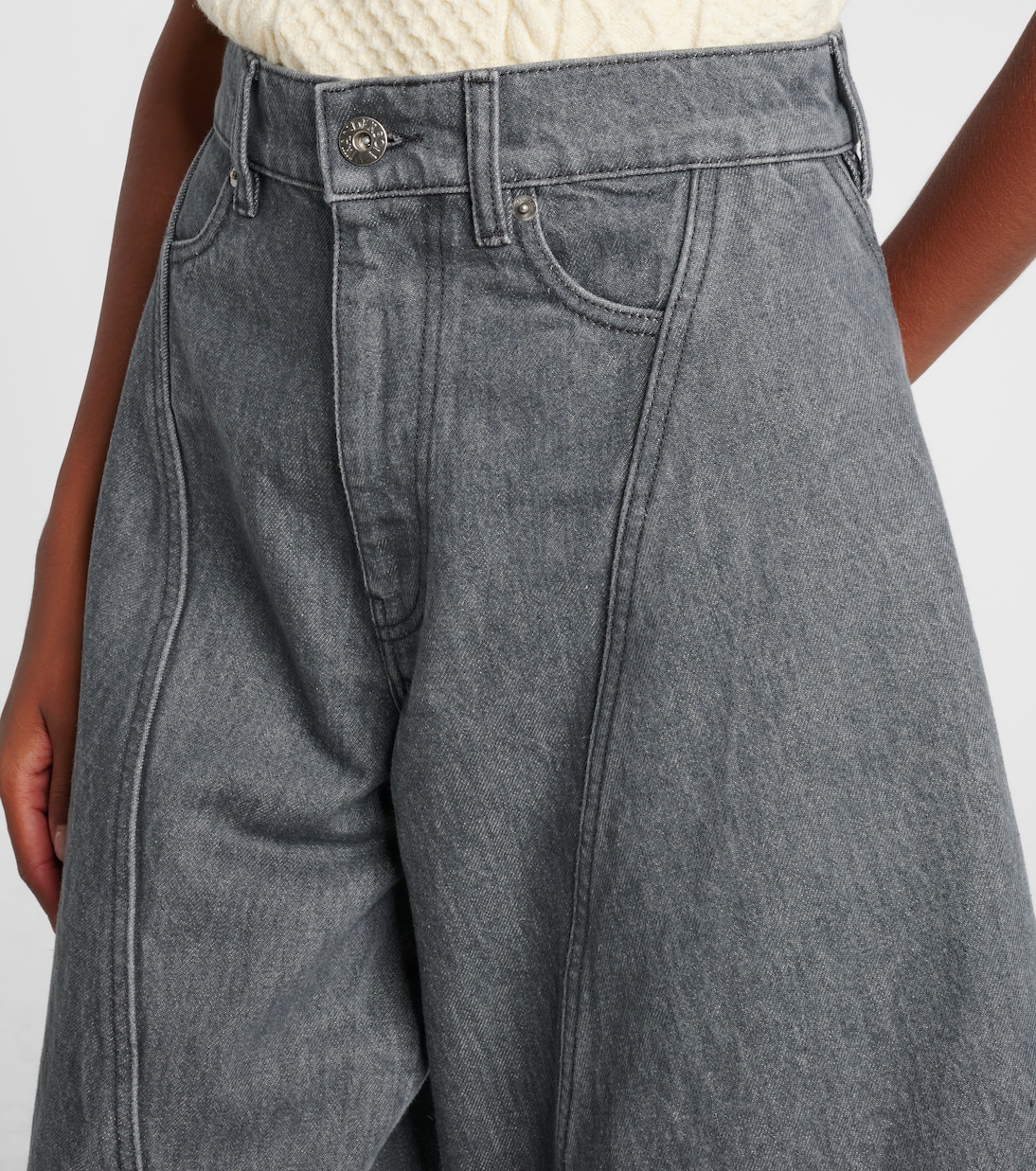 Wide-Leg Cropped-Jeans  | JW Anderson