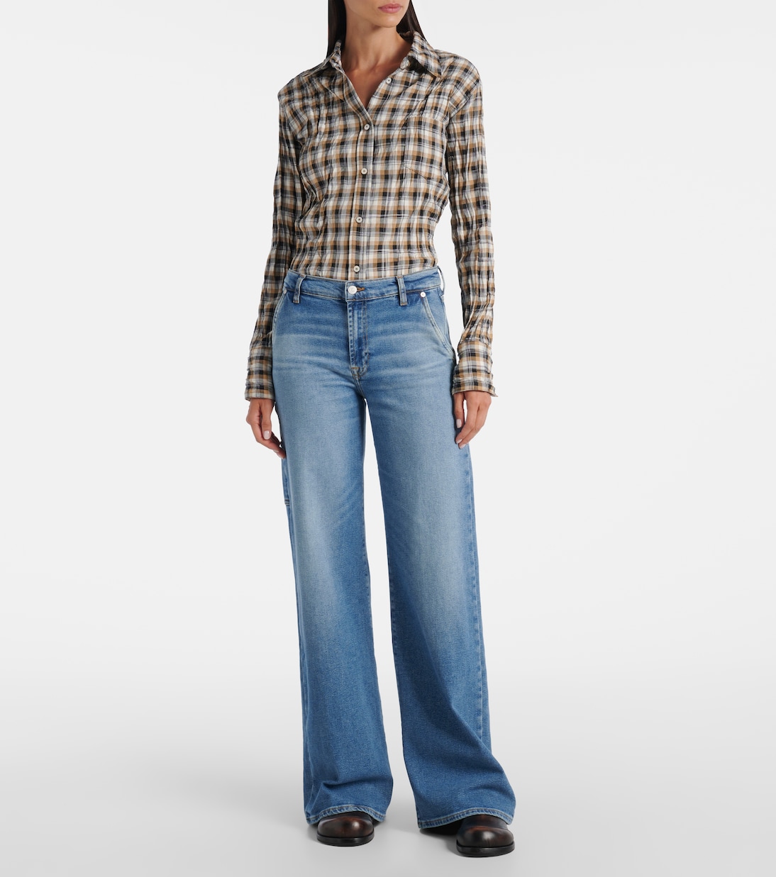 Lotta high-rise wide-leg jeans | 7 For All Mankind