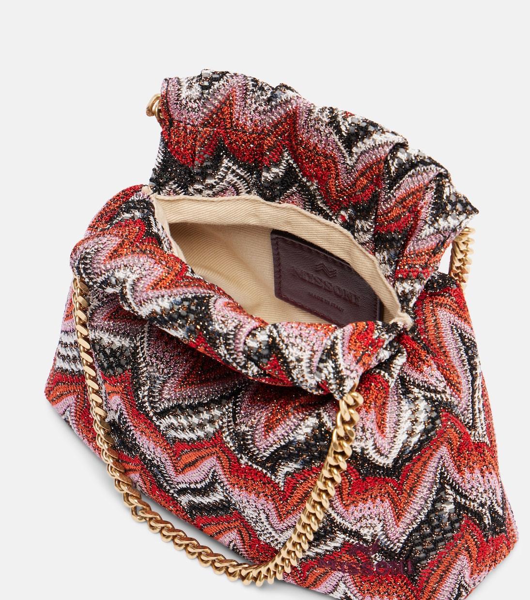 حقيبة كلاتش بنقشة زك زاك | Missoni