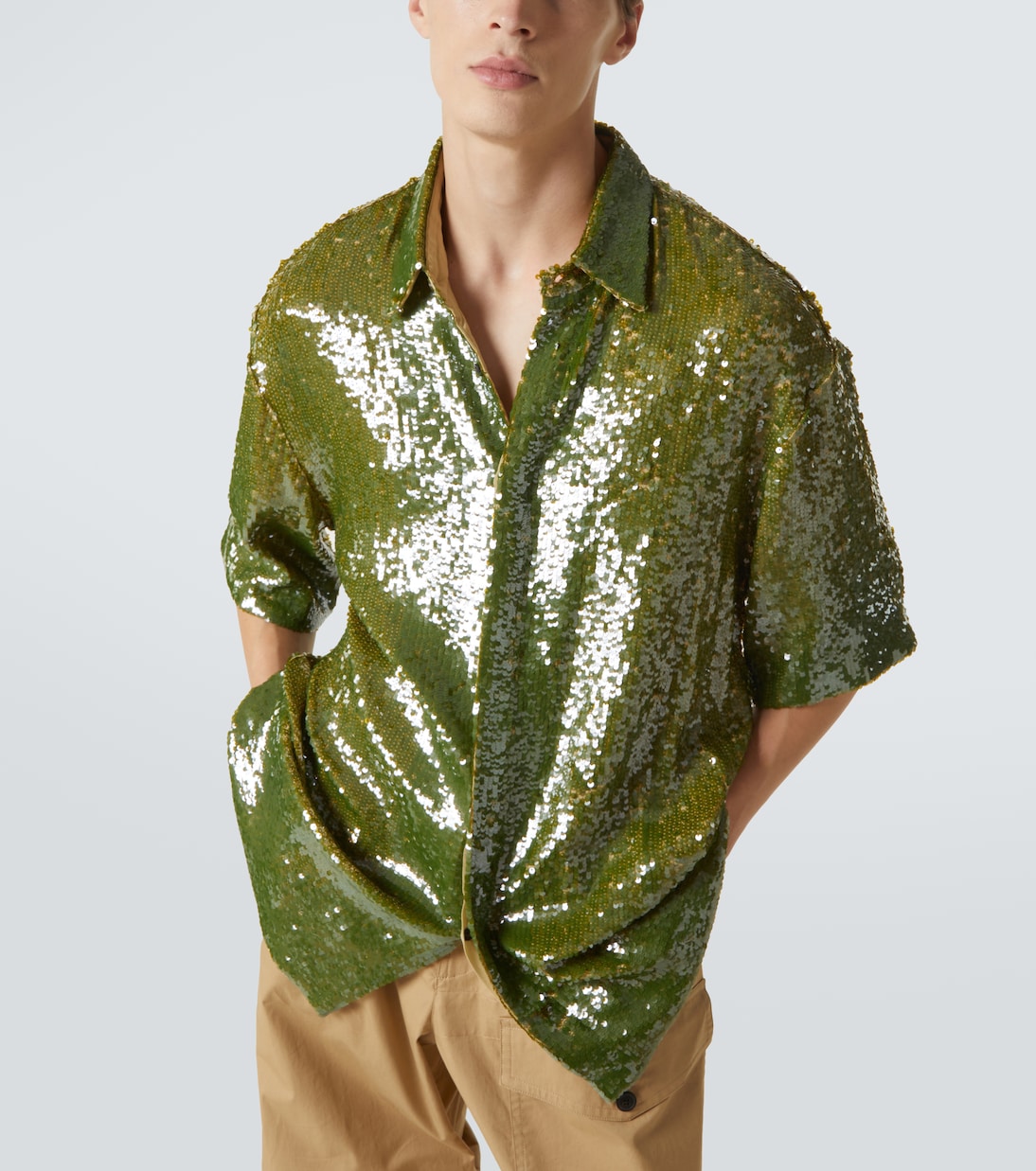 Hemd mit Pailletten  | Dries Van Noten