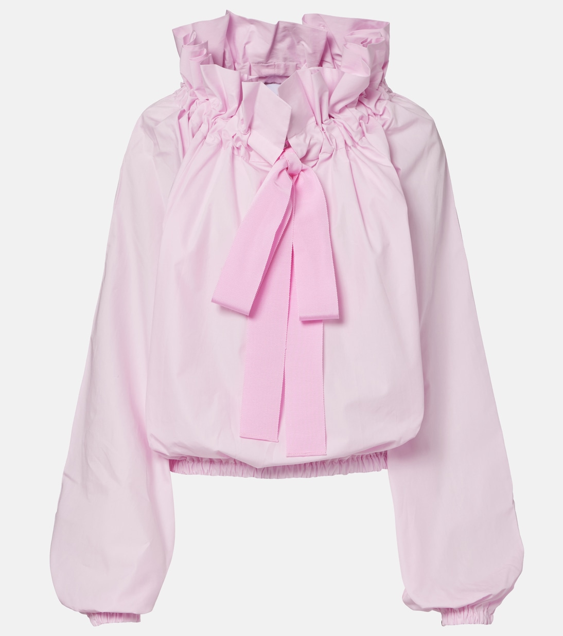 Blusa Iconic de popelín de algodón con lazo | Patou