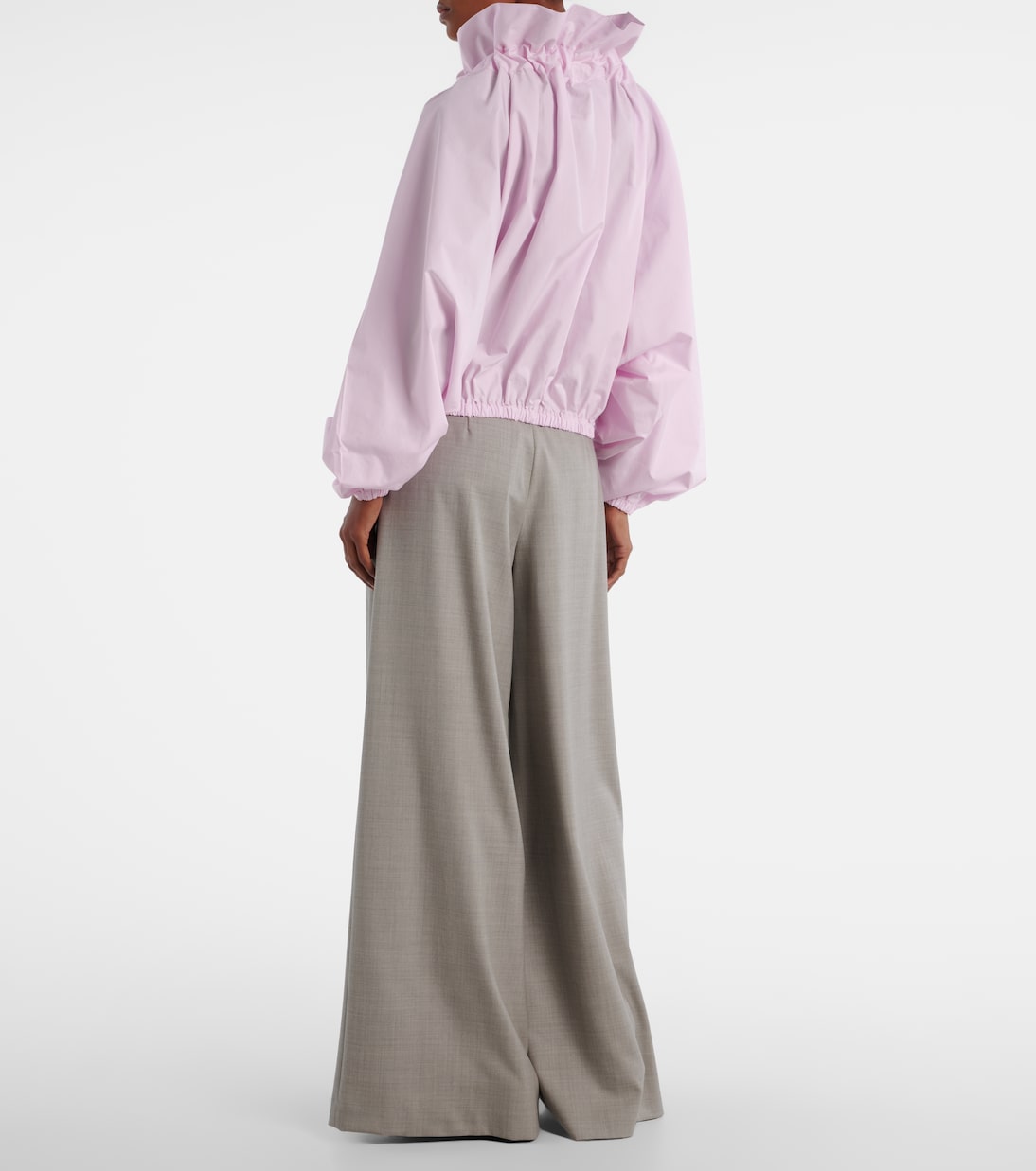 Blusa Iconic de popelín de algodón con lazo | Patou