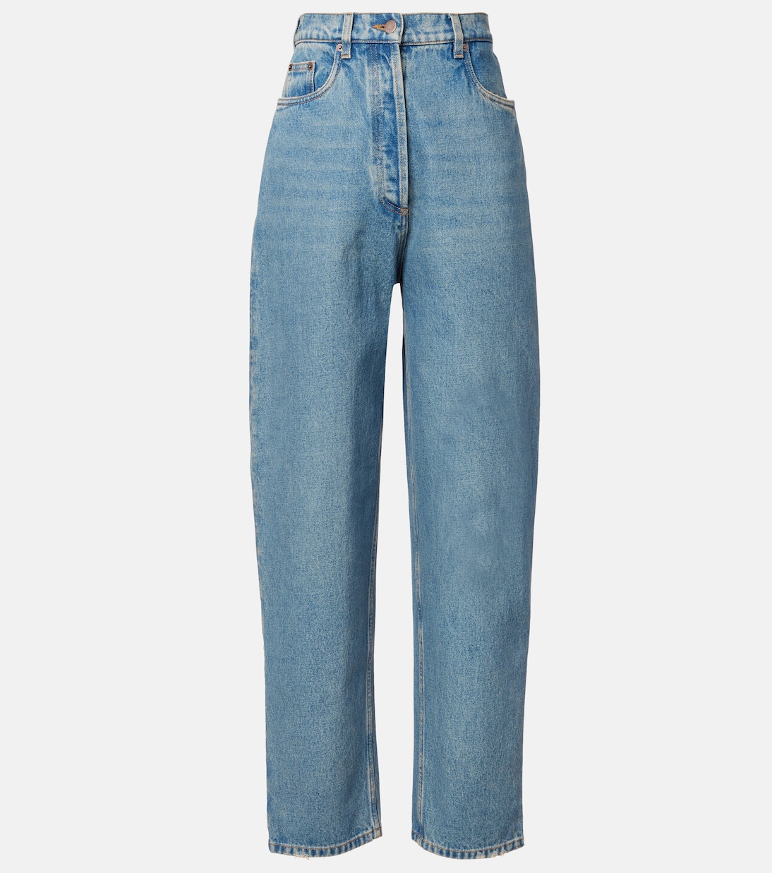 High-rise wide-leg jeans  | Prada