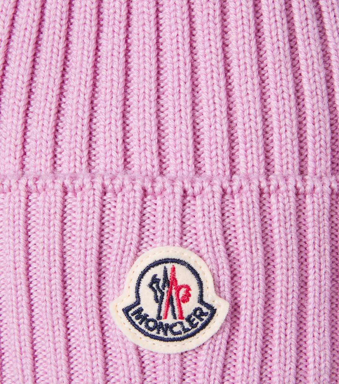 Ribbed-knit virgin wool beanie | Moncler Enfant
