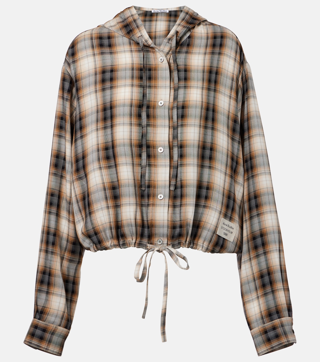 Cropped-Hemd mit Kapuze | Acne Studios
