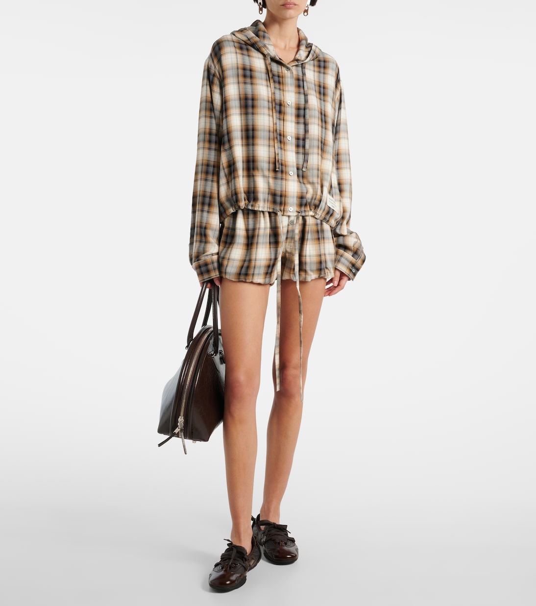 Cropped-Hemd mit Kapuze | Acne Studios