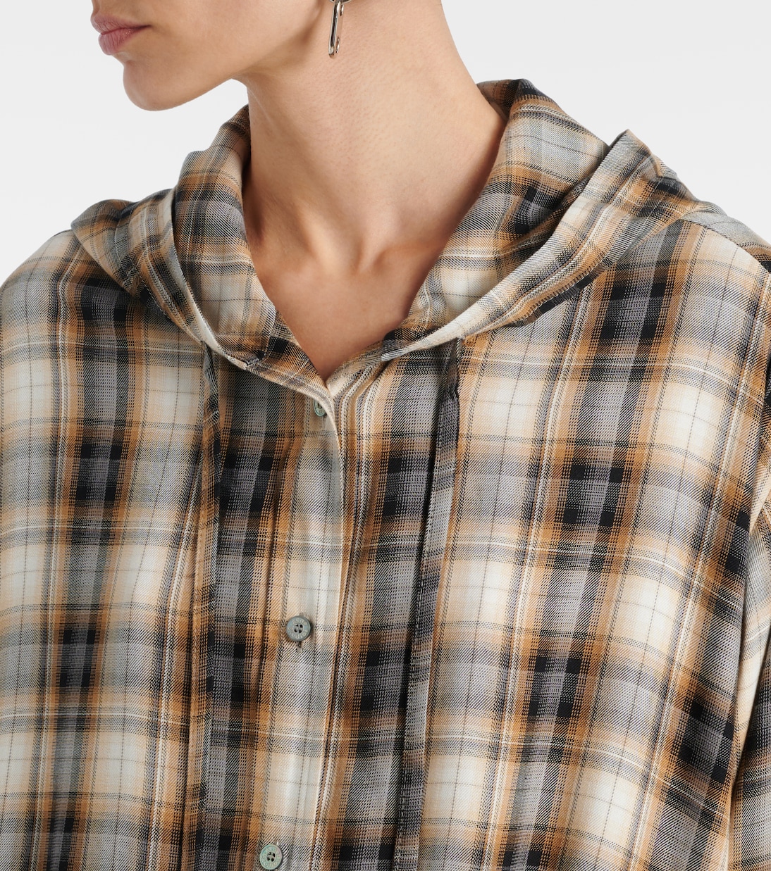 Cropped-Hemd mit Kapuze | Acne Studios