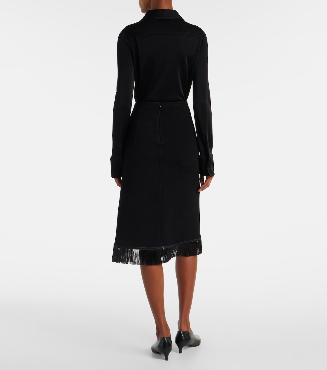 Fringed midi skirt | Jil Sander