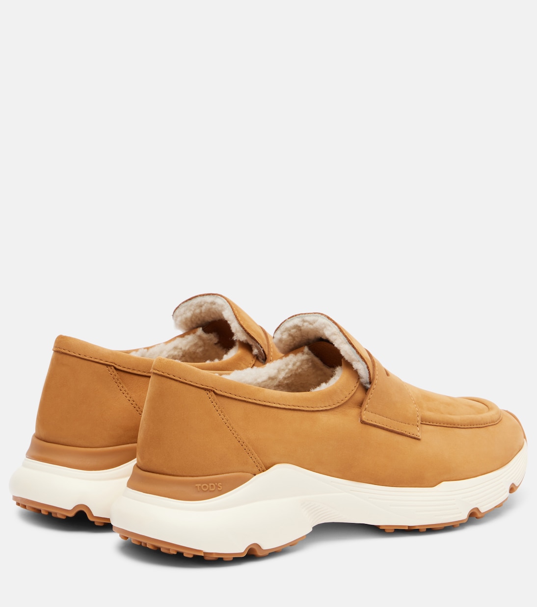 Shearling-lined suede sneakers | Tod's