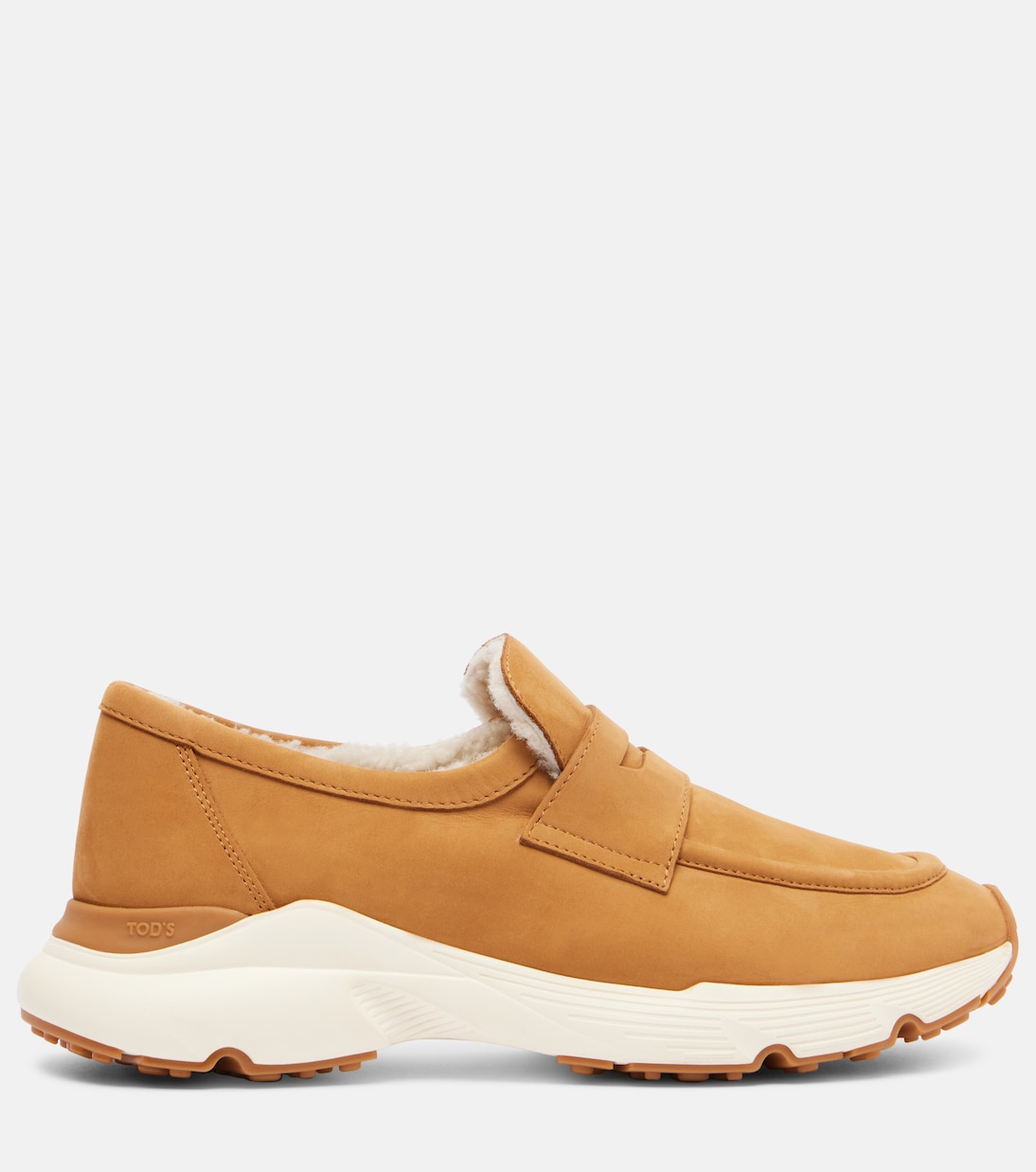 Shearling-lined suede sneakers | Tod's