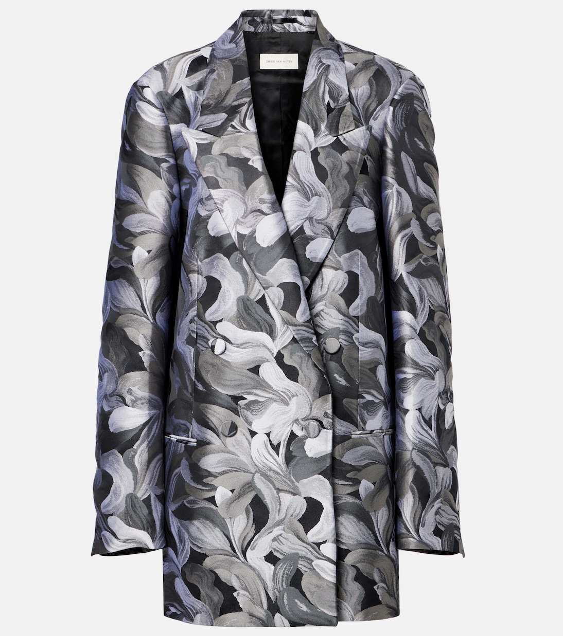 Double-breasted jacquard blazer | Dries Van Noten