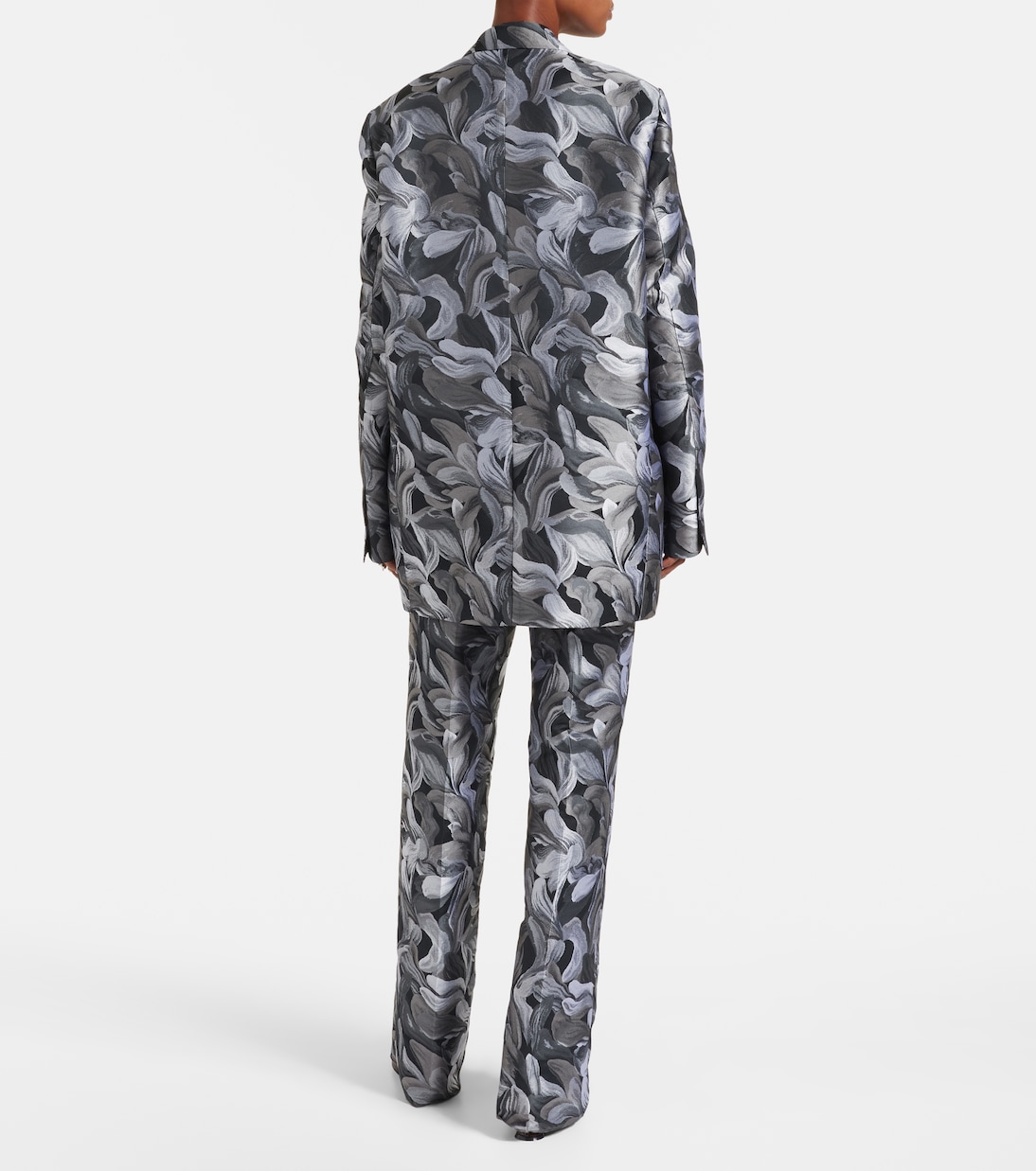 Double-breasted jacquard blazer | Dries Van Noten