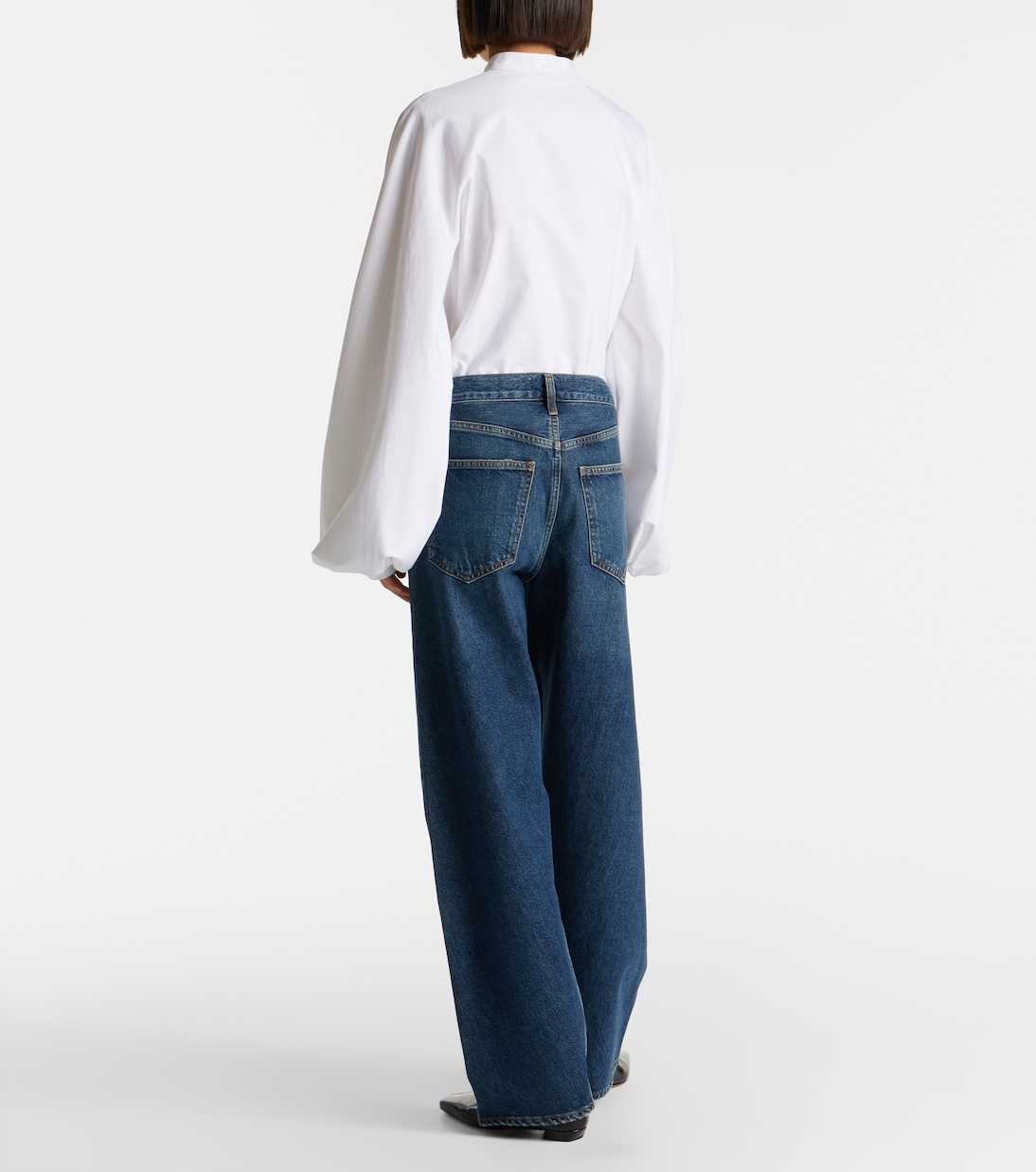Twist mid-rise wide-leg jeans | Agolde