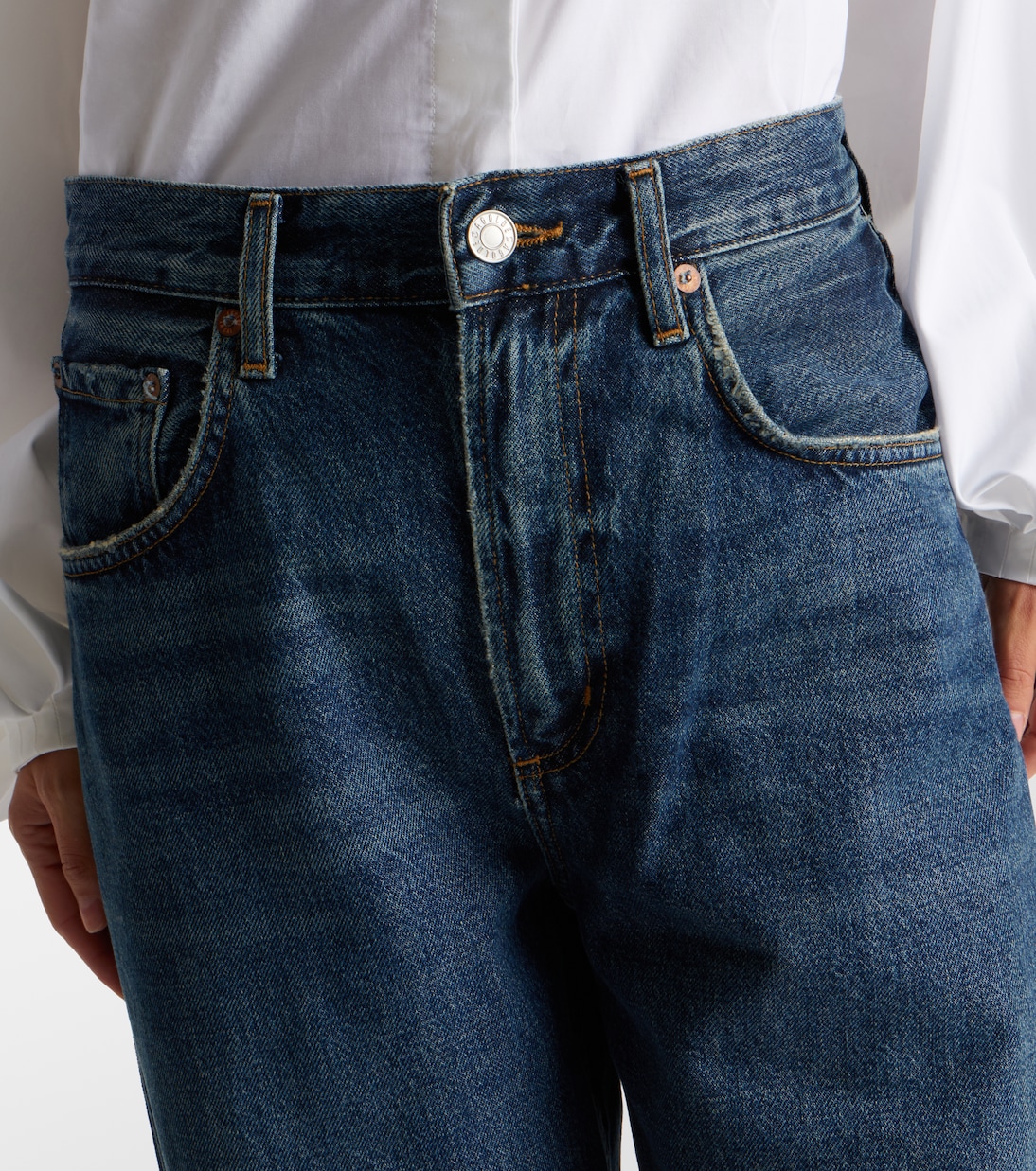 Twist mid-rise wide-leg jeans | Agolde