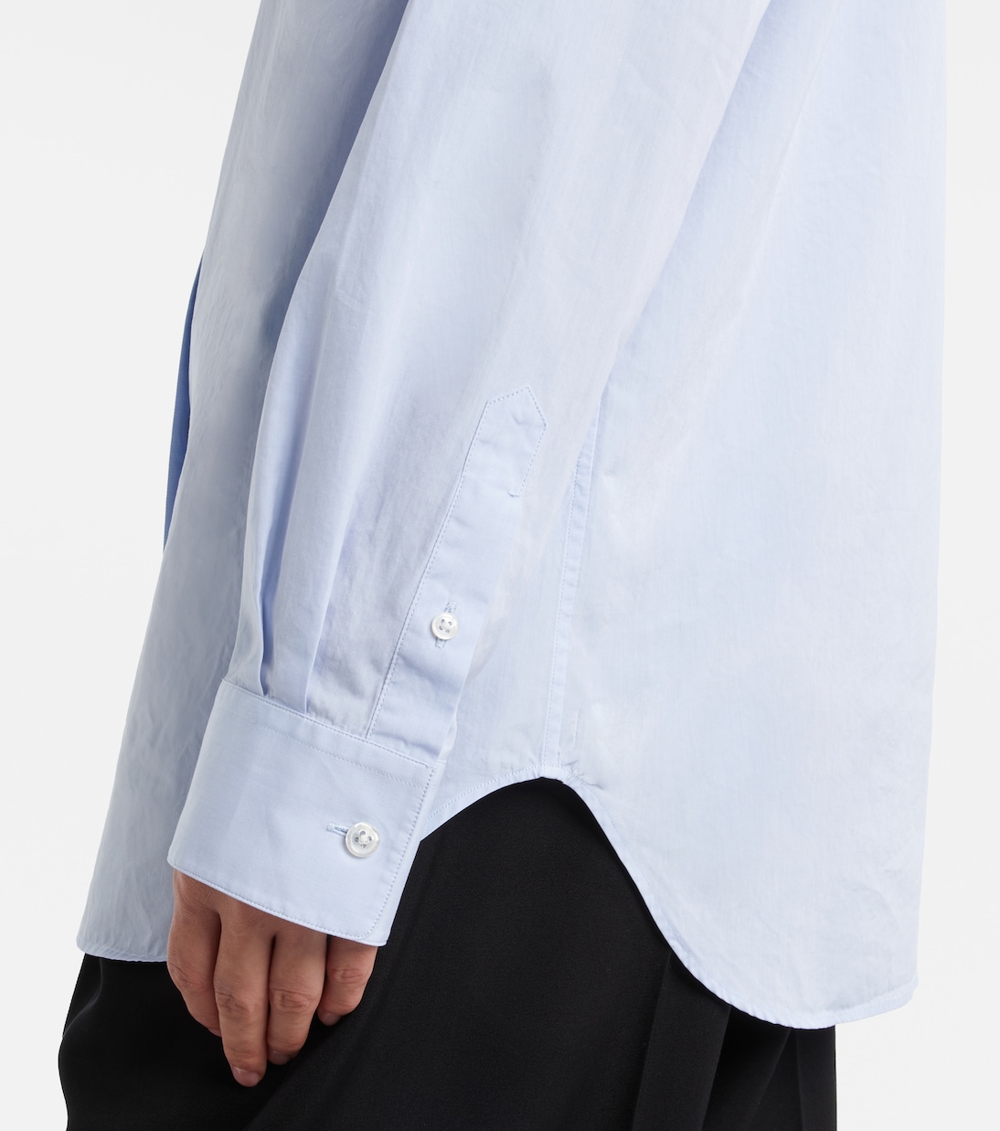 Gavina cotton chambray shirt  | The Row