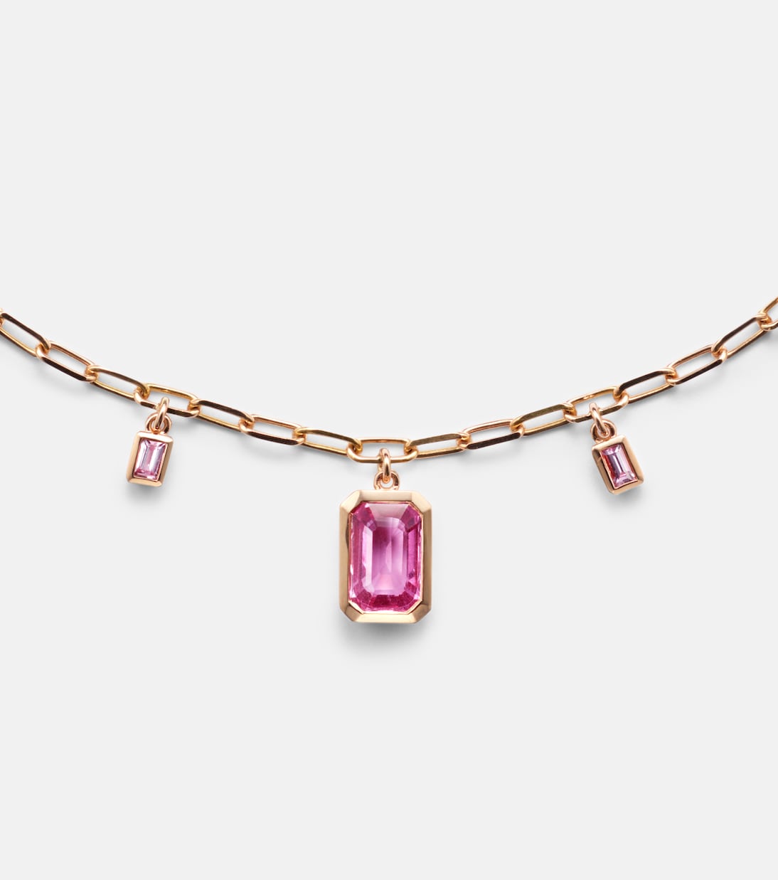 Choker aus 18kt Roségold mit Diamanten und Saphiren | Shay Jewelry