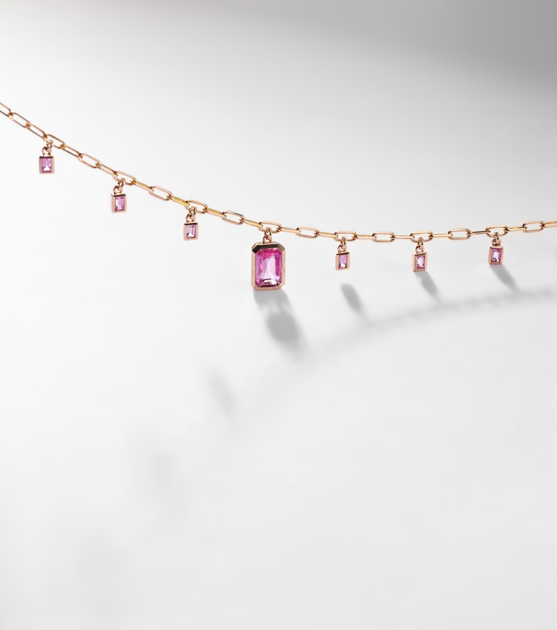 Choker aus 18kt Roségold mit Diamanten und Saphiren | Shay Jewelry