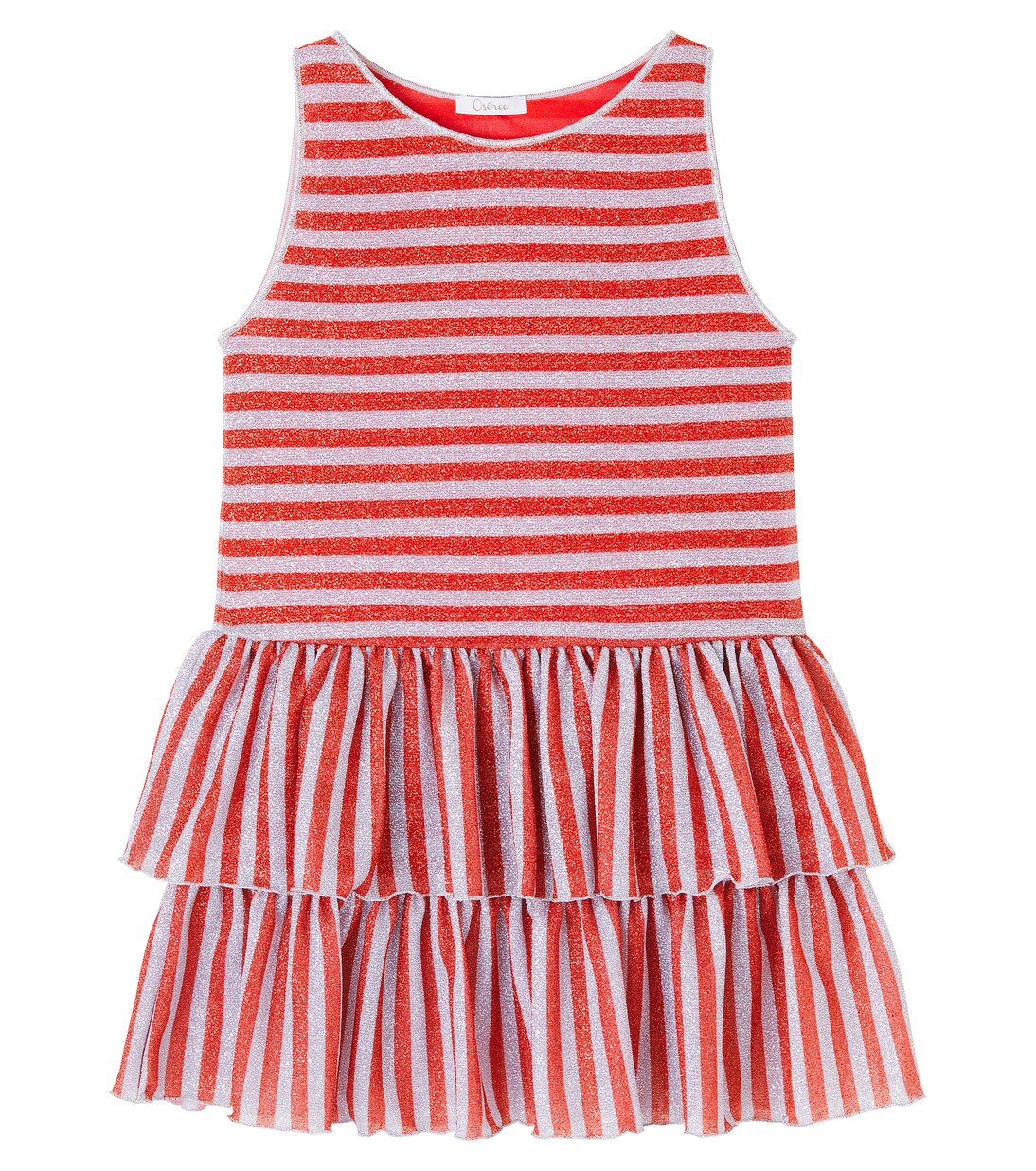 Striped lamé dress | Oséree Kids