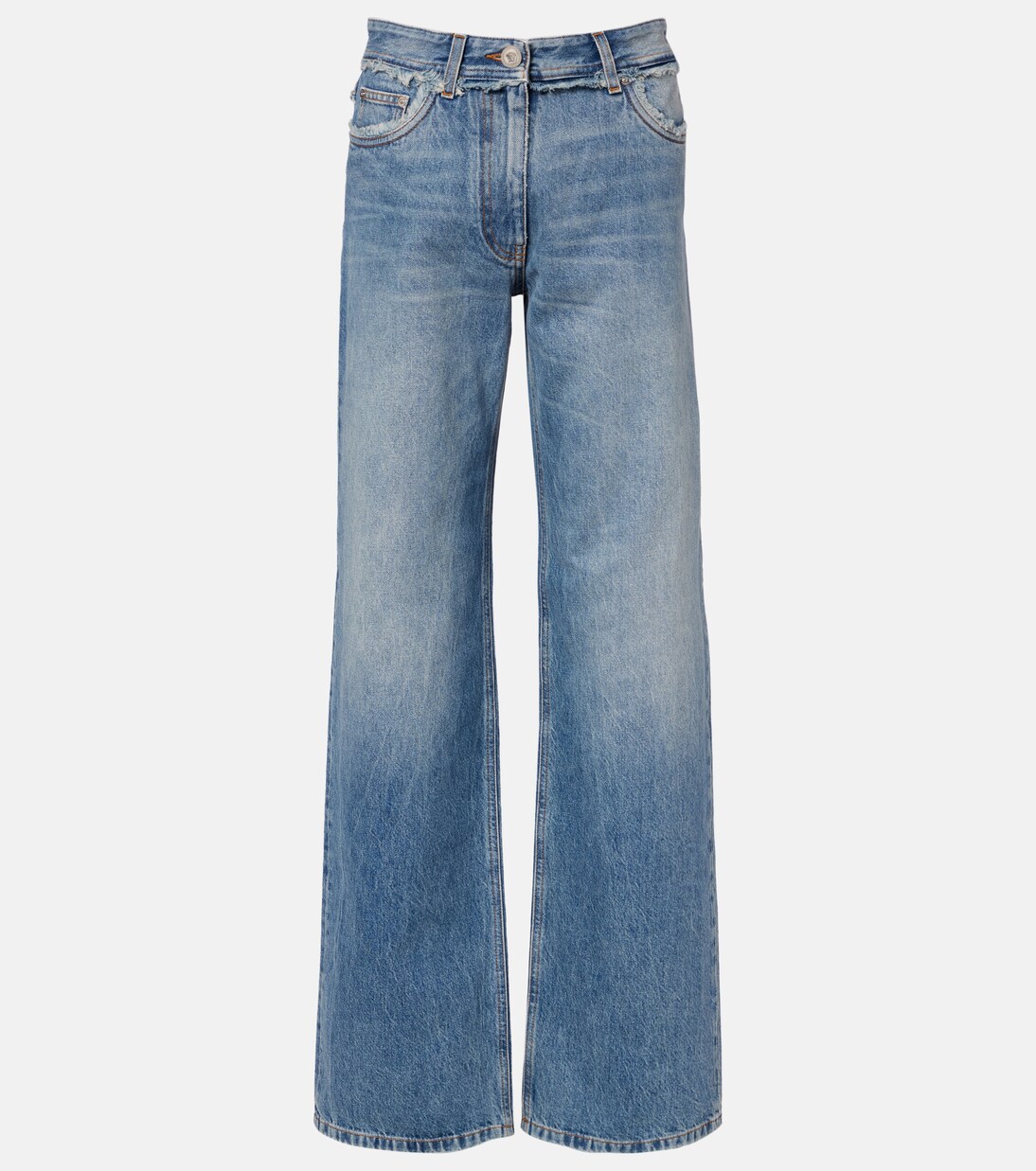 Mid-rise wide-leg jeans | Versace