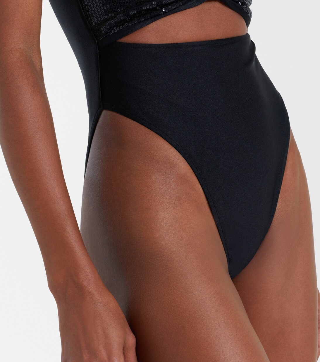 Cutout sequined swimsuit | Adriana Degreas